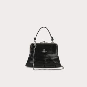 [공식] 비비안웨스트우드  미니 크로커다일 프레임 크로스백 (VPTCBA0009 99)