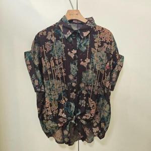 스테파니 HC07 비즈꽃 카라 묶음 블라우스 A25SH5301