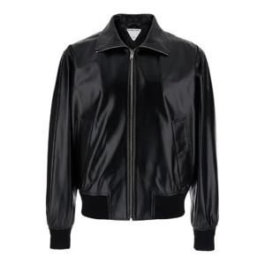 Bottega Veneta 집업 가죽 블루종 785266V5AC0 1000 TP946506261