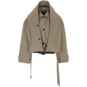 발렌시아가 플립 후드 트렌치코트 831516TQP07 9966 TP946533503