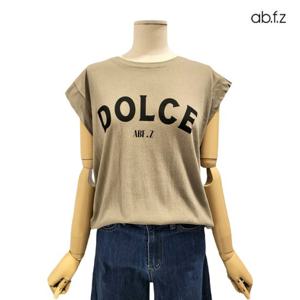 [에이비에프지]레터링 디테일 민소매 면 티셔츠 APZ3HK35H