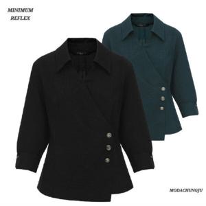 [미니멈]MD 카라넥 페플럼 언발 블라우스 MD MMZBGWB3930_CJ