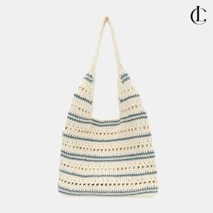 엘케이트 여성 크로셰 숄더백 뜨게 에코백 니트 데일리 보부상가방 LAIN035