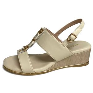 [에스콰이아(여성화)]여성화 체인장식 4.5cm 통굽 웨지 샌들 EQEMSD935