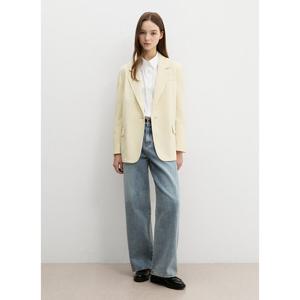 [시스티나]테일러드 카라 원버튼 자켓 -AWWJKP11710