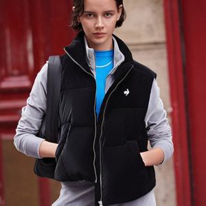 르꼬끄 우먼스 뤼미에르 크롭 다운 베스트 QP422ODVN1_BLK