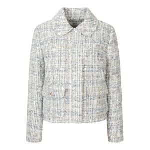 [베스띠벨리]글리터 포켓 집업 트위드 자켓 BJJAX2126