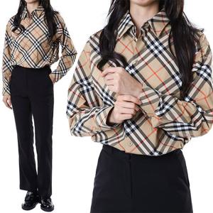 버버리 클래식 사선체크 여성 셔츠 아카이브베이지/8106164