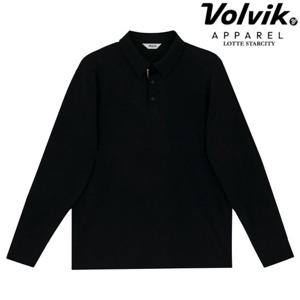 볼빅 남성 LAB 골프 변형패턴 긴팔 티셔츠 VMTSP910_BK_KD