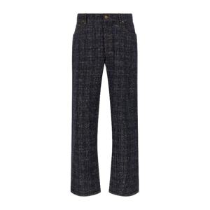 버버리 덱스터 인디고 워시 체크 자카드 진 8110647 INDIGOIPCH