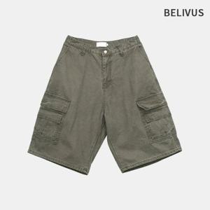 빌리버스 남자 더블 카고 버뮤다 팬츠 반바지 BVCP003