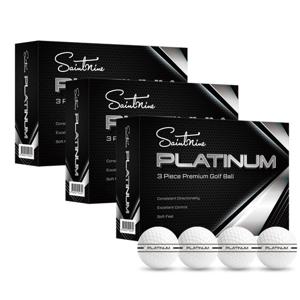 세인트나인 플래티넘 3피스 시그니처 블랙라인 고반발 저압축 골프공 36구