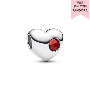 [판도라(주얼리)][백화점 보증서 제공] 인그레이버블 탄생석 하트 참 - 1월 794161C01