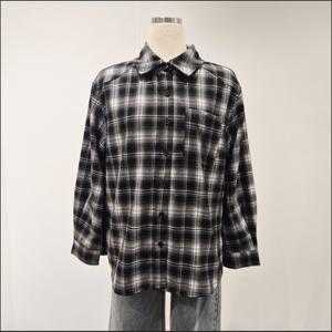 [비지트인뉴욕]체크패턴 오버핏 셔츠 VBALS20