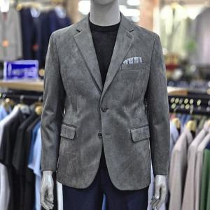 런던포그 세이브존04 저지 스판스웨이드 다크카키 자켓 LOFJA732