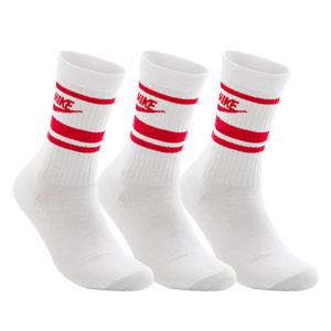 나이키 NSW 에브리데이 에센셜 크루 3PR 스포츠 장목 양말 헬스 러닝 백색 5089102