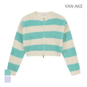 [반에이크]MARIO단가라배색 집업 니트가디건_VB34KCQ309Z