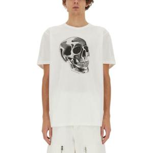 알렉산더 맥퀸 반팔 티셔츠 776351 QTAAQ0909 White