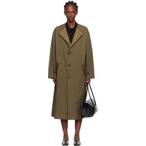 26 SS 요지야마모토 여성 카키 O 칼라리스 코트 252731F059006
