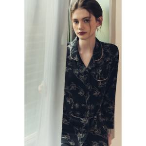 (비너스) 오르화 고급스런 분위기+ 부드러운 착용감의 실크잠옷-OPA5955W