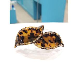 로뎀 세이브존05 프랑스 스와로브스키 나뭇잎 자동핀(브라운)0 RRDB24020093