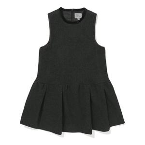 [빈]모노톤 그레이 헤링본 점퍼스커트 원피스BZ62ZS02CG