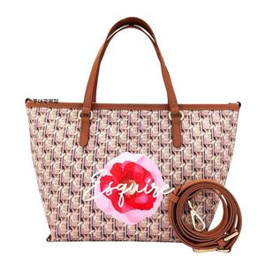 [에스콰이아]25 신상 비건 방수 믹스콤비 경량 모다라 카멜리아 토트 크로스백 EOESHB751CA