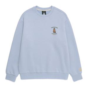 내셔널지오그래픽N254USW930 동물 그래픽 맨투맨 LIGHT BLUE