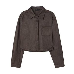 [LAP] 스웨이드 크롭 셔츠 AR4WBB41