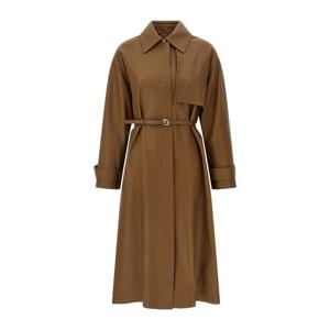 펜디 엠보스드 로고 나파 가죽 트렌치 코트 FPS907AUV3 F1T6S