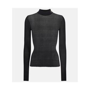 생로랑 모노그램 실크 모크넥 탑 P00571440