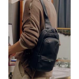 [데일리/여행용][H-FIX] 블랙 코듀라 나일론 슬링백 HJBA5F402BK