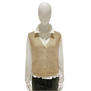 [숲]브이넥 오픈형 니트 조끼 SBAVK31