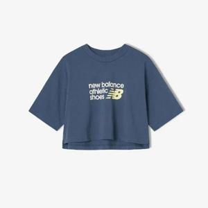 [뉴발란스 반팔] 여성 로고 크롭반팔티 NBNEF2V342-59
