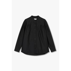 톰보이  9105321114 셔링 헨리넥 블라우스