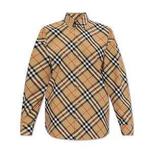 버버리 체크 코튼 셔츠 8087640