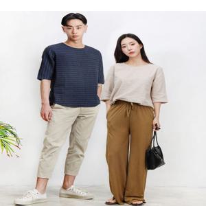 KAA 723 린넨남성라운드반팔티셔츠