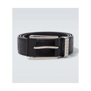 구찌 GG 디보싱 레더 벨트 P01051046