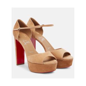 크리스찬루부탱 Sandaloo 130 스웨이드 플랫폼 샌들 P01045579