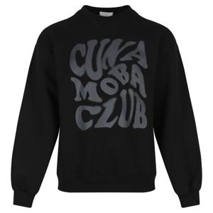 남자 겨울 세미 오버핏 기모 레터링 맨투맨 RB-TSK-Q061-검정