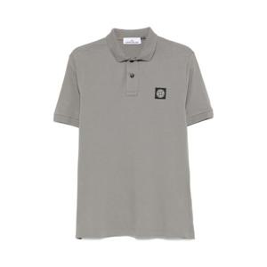 스톤아일랜드 로고 패치 폴로 셔츠 K2S152200005S0017