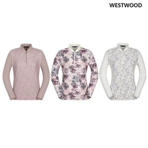 [웨스트우드] 여성 블룸 프린트 집업 티셔츠 (3컬러) WN3WTTS306