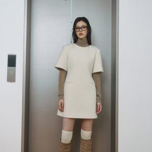 [LAP] 트위드 반팔 미니 원피스 AR4WOA64