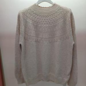 Destijl HC06 스판 펀칭 배색 레이스넥 반목폴라 깔끔한 니트티 D2543sw09I