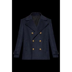 Balmain 울 코트 FH0UA155WC876BO TP567467333