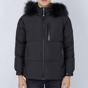 [게스]게스 남성 라쿤 퍼 미디엄 다운패딩 블랙 MO4W5874 B