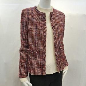 올리비아하슬러 HC04 라운드넥 지퍼 트위드 쟈켓 OHEWJK203