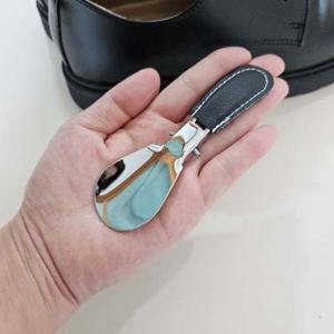 접이식 스텐 구두주걱 가죽 손잡이 구두헤라 주걱 헤라 스테인리스 손님 선물용 선물 오픈 개업식 구두 신발 손님선물