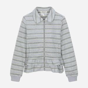 [써스데이아일랜드]스트라이프 프릴 셔츠형 집업 T258MST932W