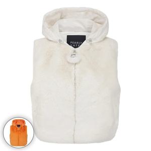 [파리게이츠] 여성 구스다운 블록 퍼 후드 베스트 521E4JV301